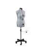 Sewing Online Adjustable Dressmakers Dummy Ditsy Wedgewood Blue with Hem Marker and 5-star Base on Castors, Dress Form Sizes 16-20 - Pin, Measure, Fit and Display Clothes on this Tailors Dummy - 5919B
