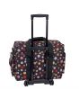 Sewing Online Large Sewing Machine Trolley Bag on Wheels, Black with Multicolour Spots | 53 x 41 x 29cm | Sewing Machine Storage for Janome, Brother, Singer, Bernina, and Most Machines - 006106-BM