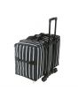 Sewing Online Extra Large Sewing Machine Trolley Bag on Wheels, Black with White Stripes | 63 x 43 x 30cm | Sewing Machine Storage for Janome, Brother, Singer, Bernina, and Most Machines - 006107-STRIPE-BLK