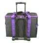 XL Sewing Machine Trolley Bag Plain Black with Purple Trim 63 x 43 x 30cm