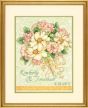 Wedding Record Bouquet Gold Counted Cross Stitch Kit
