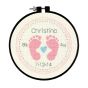 Counted Cross Stitch Kit: Baby Footprints