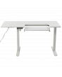 Sewing Online Electric Height Adjustable-Sewing/Craft Table White with White Legs, Side Extension and Adjustable Height Sewing Machine Platform - WC1015