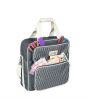 Everything Mary Craft Storage Bag, Grey & White - Craft Organiser for Sewing, Scrapbooking, Paper Craft, and Art - Carry Case for Supplies and Accessories - EVM12401-2