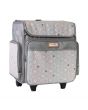 <strong>Craft Trolley Bag</strong> <span>Grey Hexagon, Craft Organiser on Wheels for Sewing, Scrapbooking, Paper Craft and Art, Storage Case for Supplies and Accessories</span> <em>Everything Mary EVM12737-7</em>