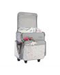 <strong>Craft Trolley Bag</strong> <span>Grey Hexagon, Craft Organiser on Wheels for Sewing, Scrapbooking, Paper Craft and Art, Storage Case for Supplies and Accessories</span> <em>Everything Mary EVM12737-7</em>