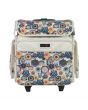 <strong>Craft Trolley Bag</strong> <span>Floral, Papercraft Tote with Wheels for Scrapbook & Art Storage, Organiser Case for Supplies and Accessories</span> <em>Everything Mary EVM12777-4</em>