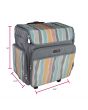 <strong>Craft Trolley Bag</strong><span>Grey Multi Stripe, Collapsible Papercraft Tote with Wheels for Scrapbook & Art Storage, Organiser Case for Supplies and Accessories</span><em>Everything Mary EVM12777-6</em>