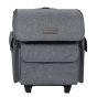 Everything Mary Overlocker Sewing Machine Trolley Bag on Wheels, Grey - Overlocker Storage Case for Janome, Brother, Singer and Most Overlocker Machines - EVM12810-1