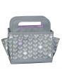 Everything Mary Collapsible Desktop Craft Organiser, Grey & White Leaf for Sewing, Scrapbooking, Paper Craft, and Art - EVM12831-1