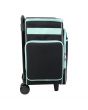 Everything Mary Craft Trolley Bag, Black & Mint - Craft Organiser on Wheels for Sewing, Scrapbooking, Paper Craft, and Art - Storage Case for Supplies and Accessories - EVM12855-1