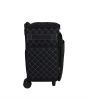 <strong>Craft Trolley Bag</strong><span>Black quilted with blue stitching, Papercraft Tote with Wheels for Scrapbook & Art Storage, Organiser Case for Supplies and Accessories</span><em>Everything Mary EVM13737-1</em>