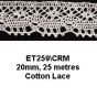 <strong>Cotton lace 20mm</strong> <em>Essential Trimmings ET259----</em>