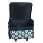 Everything Mary Sewing Machine Trolley Bag on Wheels, Blue & White Floral - Sewing Machine Storage Case for Brother, Singer, Bernina, and Most Machines - EVM12459-3