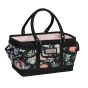 <strong>Craft Organiser Bag</strong> <span>Black & Floral, Collapsible Caddy and Tote with Compartments for Sewing, Scrapbooking, Paper Craft and Art</span> <em>Everything Mary EVM12619-5</em>
