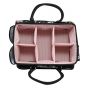 Everything Mary Craft Organiser Bag, Black & Floral - Collapsible Caddy and Tote with Compartments for Sewing, Scrapbooking, Paper Craft, and Art - EVM12619-5