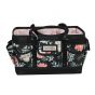 <strong>Craft Organiser Bag</strong> <span>Black & Floral, Collapsible Caddy and Tote with Compartments for Sewing, Scrapbooking, Paper Craft and Art</span> <em>Everything Mary EVM12619-5</em>