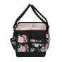 Everything Mary Craft Organiser Bag, Black & Floral - Collapsible Caddy and Tote with Compartments for Sewing, Scrapbooking, Paper Craft, and Art - EVM12619-5