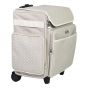 Everything Mary Craft Trolley Bag, Tan Dot - Craft Organiser on Wheels for Sewing, Scrapbooking, Paper Craft, and Art - Storage Case for Supplies and Accessories - EVM12737-3