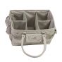 Everything Mary Craft Organiser Bag, Tan & White Dot - Collapsible Caddy and Tote with Compartments for Sewing, Scrapbooking, Paper Craft, and Art - EVM12776-1