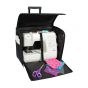 Everything Mary Sewing Machine Trolley Bag on Wheels, Black Quilted - Sewing Machine Storage Case for Brother, Singer, Bernina, and Most Machines - EVM7550-6