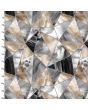 Cotton Craft Fabric 110cmx1m Metallic Fusion Collection - Neutral Stained Glass