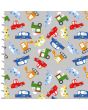 Cotton Craft Fabric 110cm wide x 1m Drivers Wanted Flannel Collection-Traffic Jam
