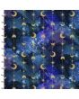 Cotton Craft Fabric 110cm wide x 1m Magical Galaxy Metallic Collection-Stars & Moons