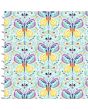 Cotton Craft Fabric 110cm wide x 1m Summer Song Collection-Blue Butterflies