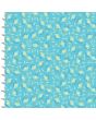 Cotton Craft Fabric 110cm wide x 1m Summer Song Collection-Turq Bloom