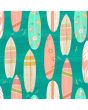 Cotton Craft Fabric 110cm wide x 1m Beach Travel Collection-Surf Boards