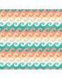 <strong>Cotton Craft Fabric 110cm wide x 1m Beach Travel Collection-Waves</strong> <em>Sewing Online 17334-MLT</em>