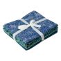 Inky Blue Themed Pack of 5 Cotton Fat Quarters - Sewing Online FA216