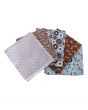 Flowers & Leaves Themed Pack of 5 Cotton Fat Quarters - Sewing Online FA227
