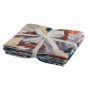 Geo Feathers Blue Themed Pack of 5 Cotton Fat Quarters - Sewing Online FA235