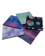 Starlight Design Metallic Fat Quarter Bundle-Pack of 5 Cotton Fat Quarters   - Sewing Online FE0126