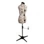Sewing Online Adjustable Dressmakers Dummy, in a Rosebuds Floral Fabric with Hem Marker, Dress Form Sizes 10 to 20 - Pin, Measure, Fit and Display your Clothes on this Tailors Dummy - FLORAL