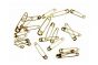 <strong>Golden Brass Midget Safety Pins | Available in 3 Sizes | 19mm</strong> <span>23mm and 27mm</span> <em>Whitecroft 50---21</em>