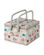 Sewing Notions Large Twin Lid Sewing Box 25 x 25 x 17cm MRLTLE-120