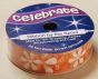 <strong>Celebrate RA21515/50</strong> <span>White On Orange Daisy Printed Ribbon, 3.5m x 15mm</span> <em>Celebrate Ribbon RA21515-50</em>