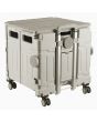 <strong>Plastic Folding Trolley</strong> <span>Grey | Craft/Sewing and Hobby Box with Wheels | 47 x 46 x 39cm</span> <em>Sewing Online YN8806-GREY</em>