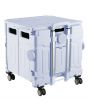 <strong>Plastic Folding Trolley</strong> <span>Purple | Craft/Sewing and Hobby Box with Wheels | 47 x 46 x 39cm</span> <em>Sewing Online YN8806-PURPLE</em>