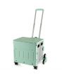 <strong>Plastic Folding Trolley</strong> <span>Green | Craft/Sewing and Hobby Box with Stair Climbing Wheels | 47 x 52 x 41cm</span> <em>Sewing Online YN8812-GREEN</em>