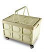 <strong>Foldable Plastic Trolley on Wheels</strong> <span>65L green collapsible portable cart for sewing, craft, camping and shopping.</span> <em>Sew Stylish YN8890-Green</em>