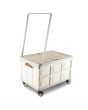 <strong>Foldable Plastic Trolley on Wheels</strong> <span>65L grey collapsible portable cart for sewing, craft, camping and shopping.</span> <em>Sew Stylish YN8890-Grey</em>