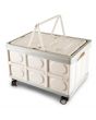 <strong>Foldable Plastic Trolley on Wheels</strong> <span>65L grey collapsible portable cart for sewing, craft, camping and shopping.</span> <em>Sew Stylish YN8890-Grey</em>