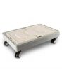 <strong>Foldable Plastic Trolley on Wheels</strong> <span>65L grey collapsible portable cart for sewing, craft, camping and shopping.</span> <em>Sew Stylish YN8890-Grey</em>