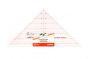 <strong>QUILTING RULER 90 DEGREE TRIANGLE 7-1/2 X 15-1/2 INCH</strong> <em>Sew Easy NL4172</em>