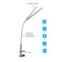 Double LED Sewing Desk Light, Clip-on Dimmable Desk Lamp with Clamp for Sewing Room Lighting - Adjustable Brightness, Natural White 'Daylight' Effect Sewing Area Light for Hand or Machine Sewing, Hobby, Craft, & Reading - Sewing Online SO1340
