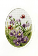 <strong>Cross Stitch Card Pansies</strong> <em>Orchidea ORC-6096</em>